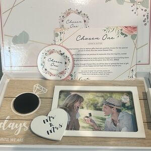 Wedding countdown engagement Gift Set  Photo Frame